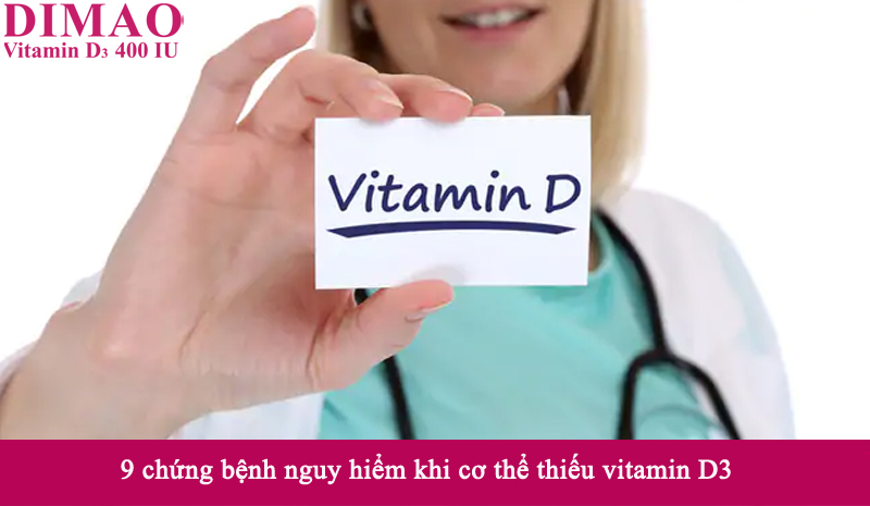 9 chứng bệnh nguy hiểm nếu cơ thể thiếu vitamin D3﻿